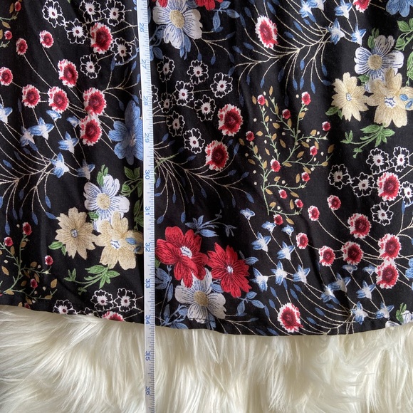 Nasty Gal Black Floral Off-Shoulder Dress Size 8 - Picture 14 of 16